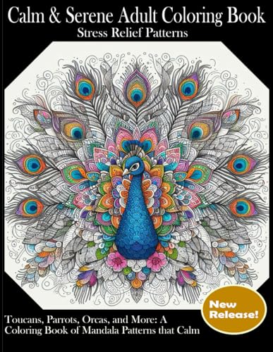Calm & Serene Adult Coloring Book: Stress Relief Patterns von Independently published